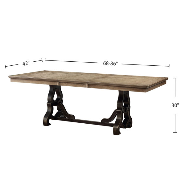 Williston Diandra Drop Leaf Trestle Dining Table Wayfair